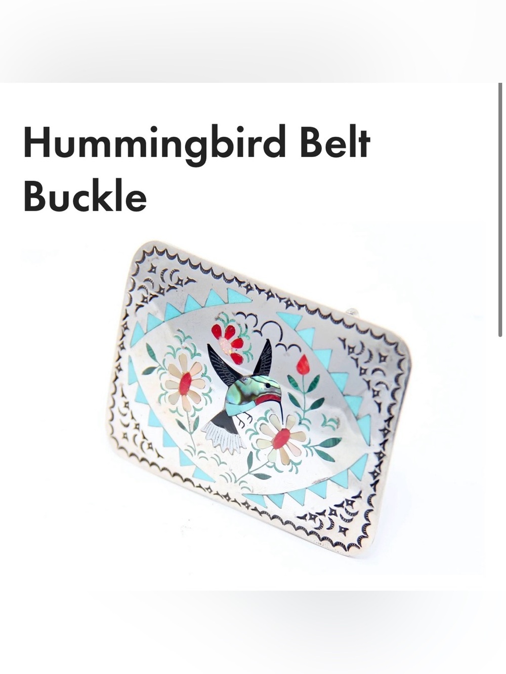 Hummingbird Silver Belt Bucket